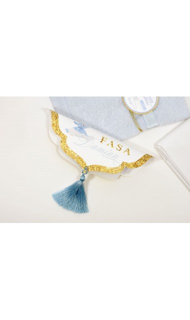Trusou de botez complet pentru baieti cu strumfi, Bebe Strumf 8